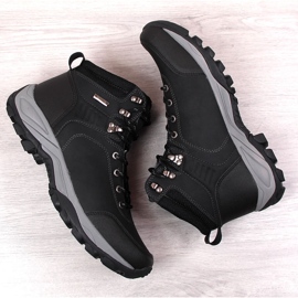 News Zapatos de trekking con aislamiento alto para hombre negro 2