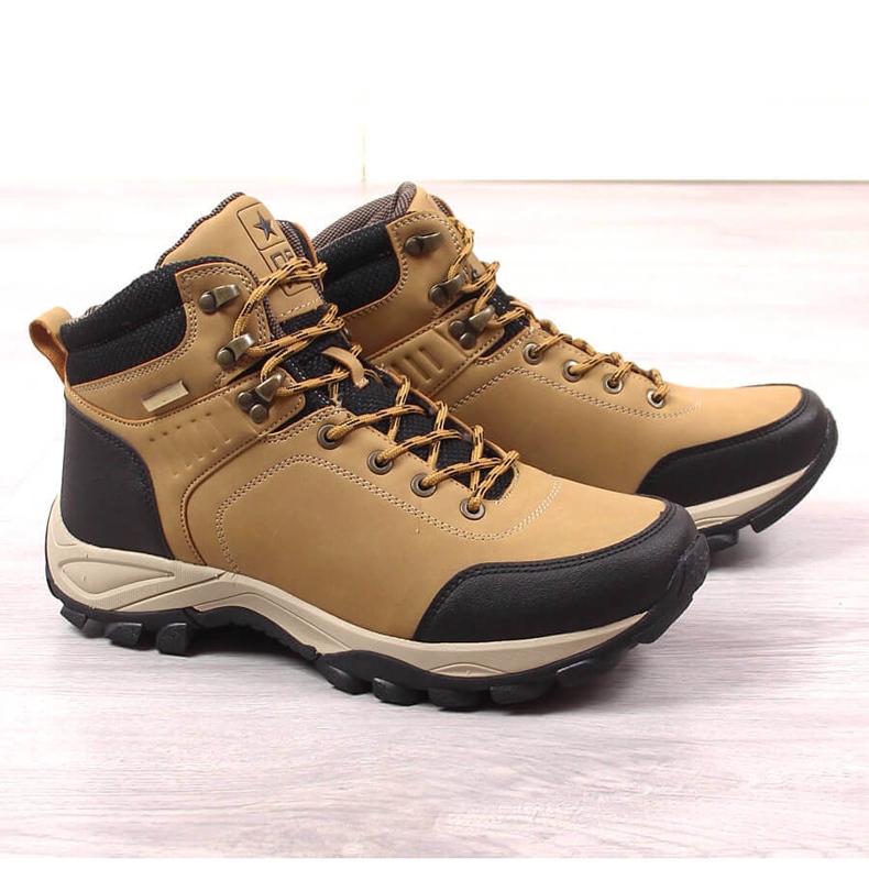 News Zapatos trekking altos hombre camel Noticias marrón 1
