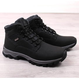 News Zapatos de trekking negros con aislamiento alto para hombre 1