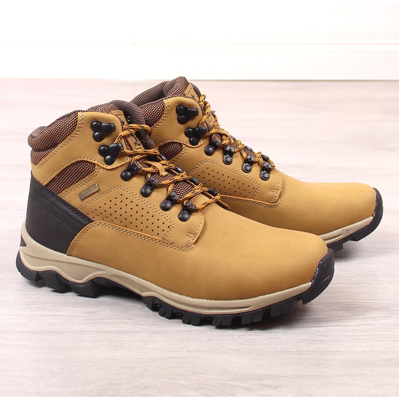 News Zapatos trekking altos hombre camel Noticias marrón 1