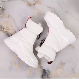 Botas de nieve para mujer en la cálida plataforma Filippo blanca blanco 5