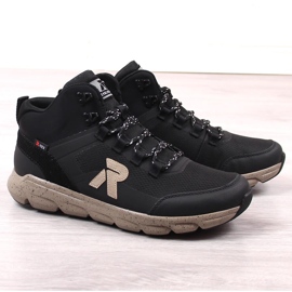 Rieker Revolution 07862-00 botas altas impermeables negras para hombre rojo 1
