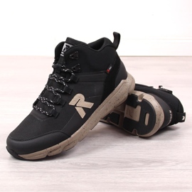 Rieker Revolution 07862-00 botas altas impermeables negras para hombre rojo 3