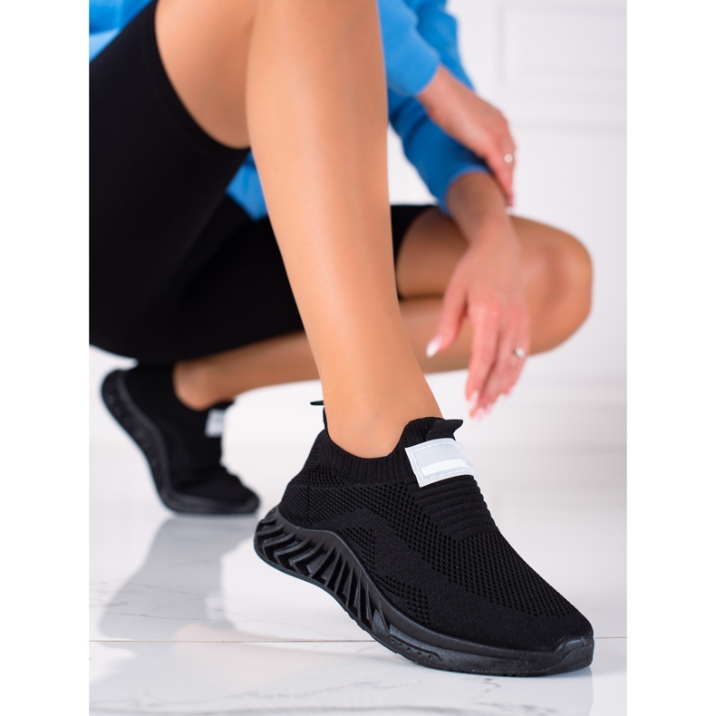 SHELOVET Calzado deportivo sin cordones negro 1