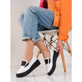 Zapatos Shelovet mujer piel blanco 1