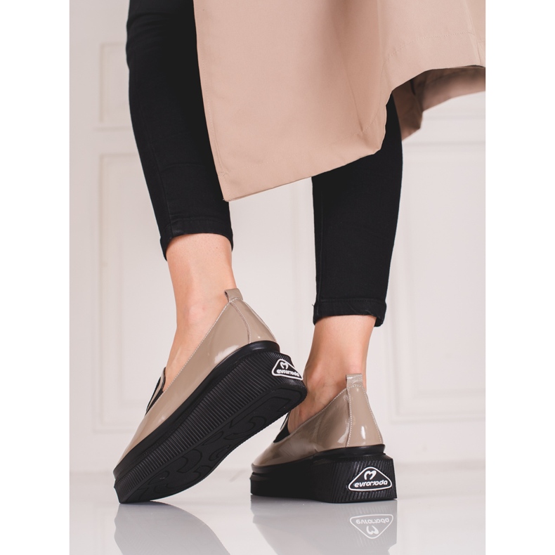 Zapatos Shelovet mujer piel beige 2