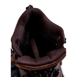 Zapatos de trekking cálidos para hombres Cross Jeans KK1R4019C Marrón oscuro 7