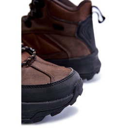 Zapatos de trekking cálidos para hombres Cross Jeans KK1R4019C Marrón oscuro 4