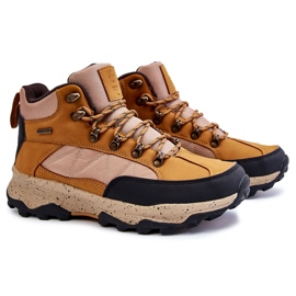 Zapatos de trekking cálidos para hombres Cross Jeans KK1R4020C Camel marrón 3
