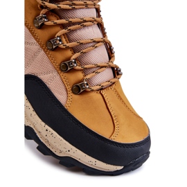 Zapatos de trekking cálidos para hombres Cross Jeans KK1R4020C Camel marrón 7