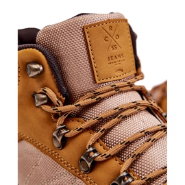 Zapatos de trekking cálidos para hombres Cross Jeans KK1R4020C Camel marrón 5