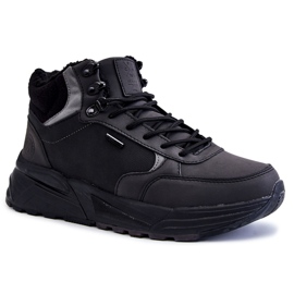 Zapatos de trekking cálidos para hombres Cross Jeans KK1R4031C Negro 9