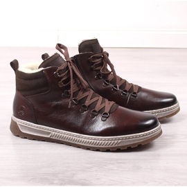 Botas altas de piel para hombre invierno marrón Rieker 37002-25 1