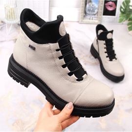 Botas isotérmicas mujer impermeables y cómodas beige Rieker Y3163-60 10
