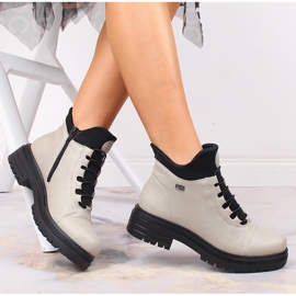 Botas isotérmicas mujer impermeables y cómodas beige Rieker Y3163-60 7
