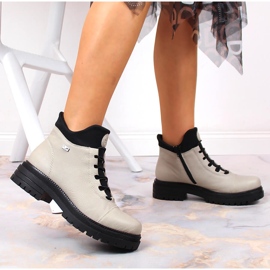 Botas isotérmicas mujer impermeables y cómodas beige Rieker Y3163-60 8
