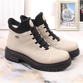 Botas isotérmicas mujer impermeables y cómodas beige Rieker Y3163-60 12