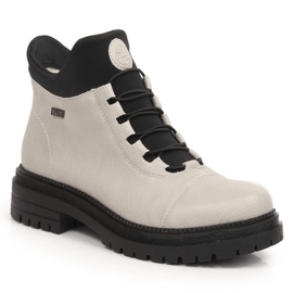 Botas isotérmicas mujer impermeables y cómodas beige Rieker Y3163-60 11