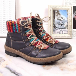 Botas aislantes mujer azul marino Rieker Z6706-14 2