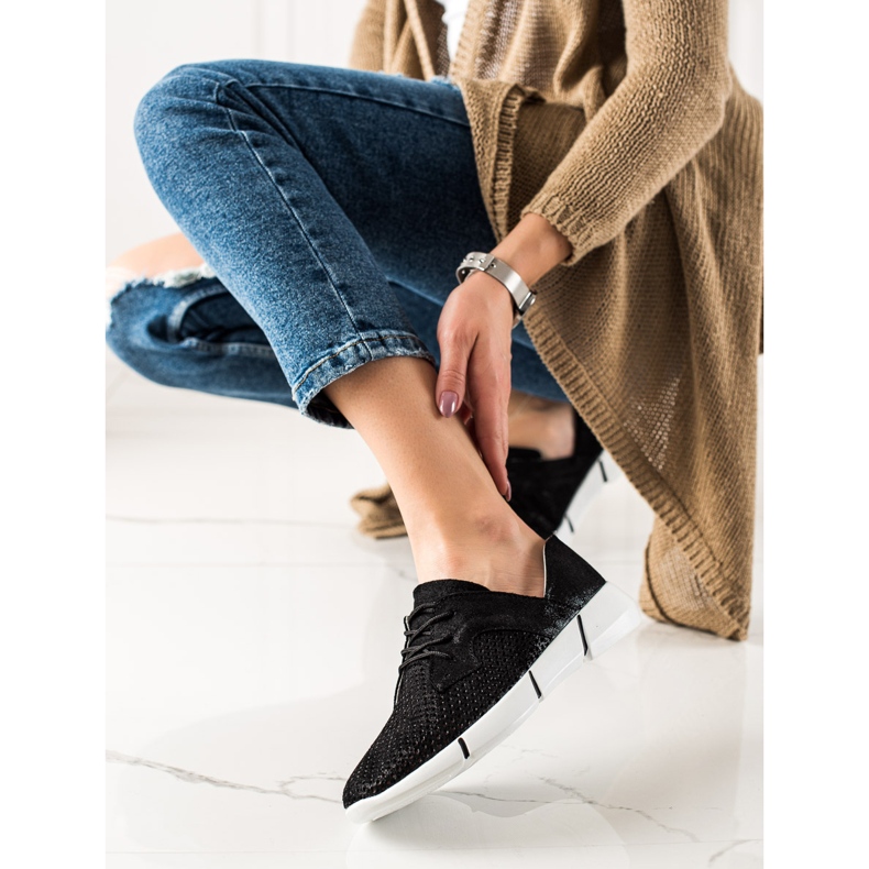 Evento Zapatos de cuero negros con cordones 1