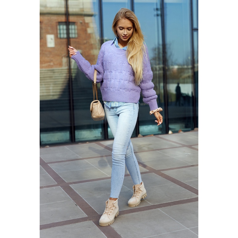 S.Barski Botines Trapper de ante, beige claro 4 S.Barski Botines Trapper de ante, beige claro 4