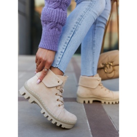 S.Barski Botines Trapper de ante, beige claro 3 S.Barski Botines Trapper de ante, beige claro 3