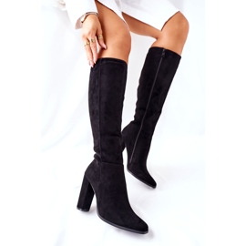 PS1 Botas de mujer en el talón Warm Black Finner negro 4