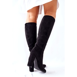 PS1 Botas de mujer en el talón Warm Black Finner negro 3