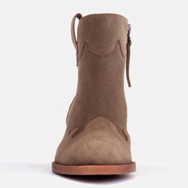 Marco Shoes Botines de ante natural sin aislamiento beige verde 2
