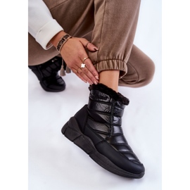 PE1 Botas de nieve de mujer negras con cremallera Senia negro 6