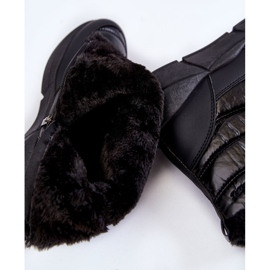 PE1 Botas de nieve de mujer negras con cremallera Senia negro 7