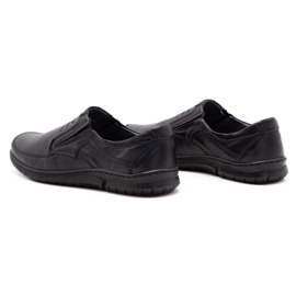 Olivier Zapatos sin cordones para hombre 7053 negro 3