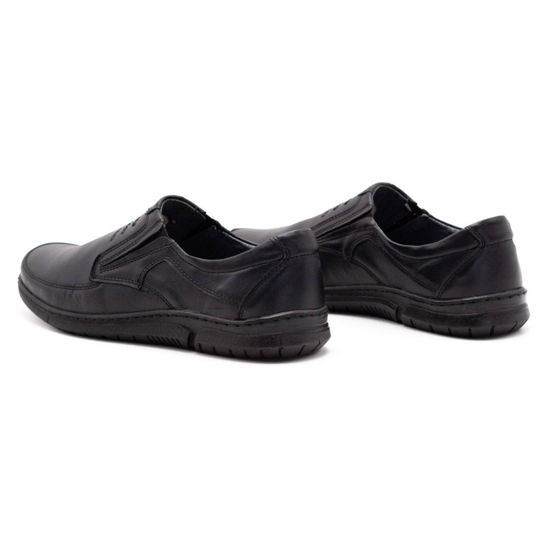 Olivier Zapatos sin cordones para hombre 7053 negro 3