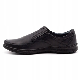 Olivier Zapatos sin cordones para hombre 7053 negro 1