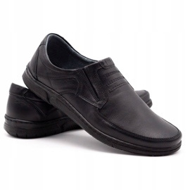 Olivier Zapatos sin cordones para hombre 7053 negro 2