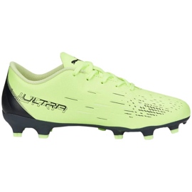Puma Ultra Play FG / AG Jr 106923 01 zapatos de fútbol verde verde 1