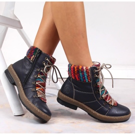 Botas aislantes mujer azul marino Rieker Z6706-14 4