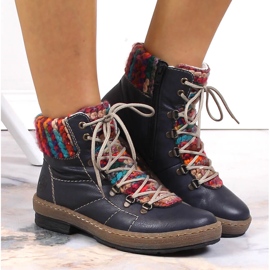 Botas aislantes mujer azul marino Rieker Z6706-14 6
