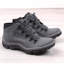 Botas trekking hombre altas insuladas grafito Kornecki 6717 gris 1