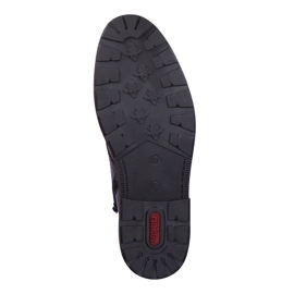 Botines de hombre en piel con aislamiento de lana de oveja, marrón Rieker 15300-25 5