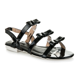 Vices Sandalias Lacadas Con Lazos negro 2