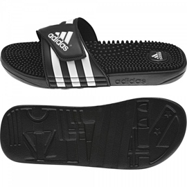 Zapatillas Adidas Adissage M 078260 blanco negro 1