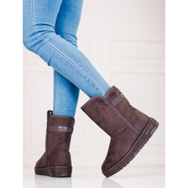 Gris Botas altas de nieve para mujer Big Star KK274619 1 Gris Botas altas de nieve para mujer Big Star KK274619 1