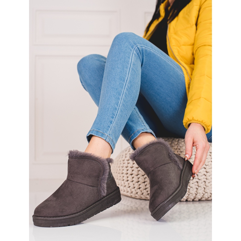 Botas de nieve para mujer Big Star KK274623 gris 1