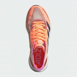 Zapatillas Adidas Adizero Boston 11 W GX6654 negro rojo violeta naranja multicolor amarillo 2