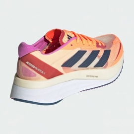 Zapatillas Adidas Adizero Boston 11 W GX6654 negro rojo violeta naranja multicolor amarillo 5