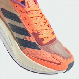Zapatillas Adidas Adizero Boston 11 W GX6654 negro rojo violeta naranja multicolor amarillo 6