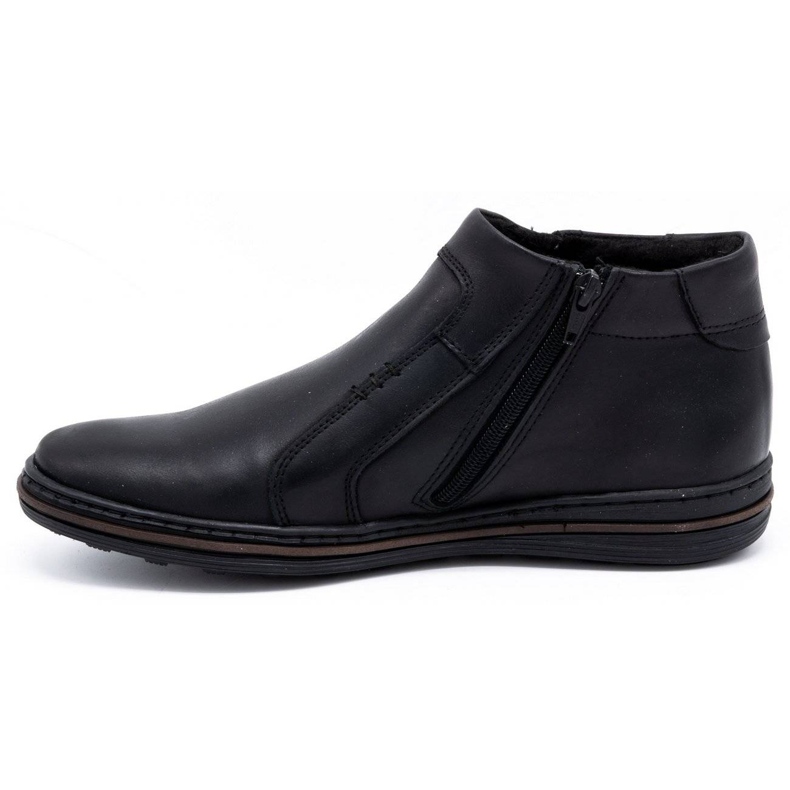 Polbut Botas de piel de invierno para hombre 381F negro 1