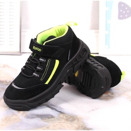 Zapatos de trekking altos impermeables para niños negros Befado 515X004 4