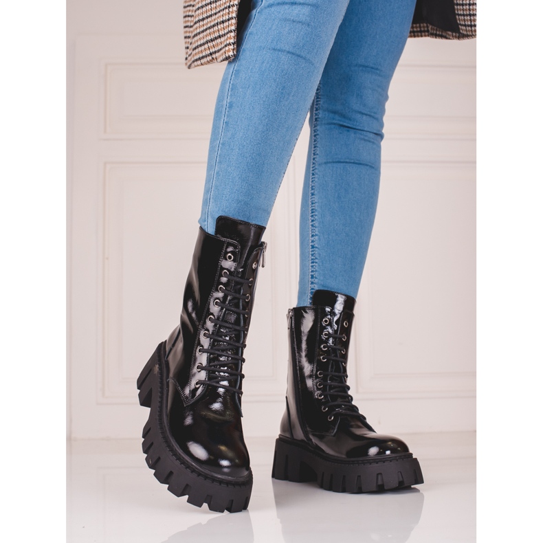 Bolsos de mujer Shelovet de piel negros 1